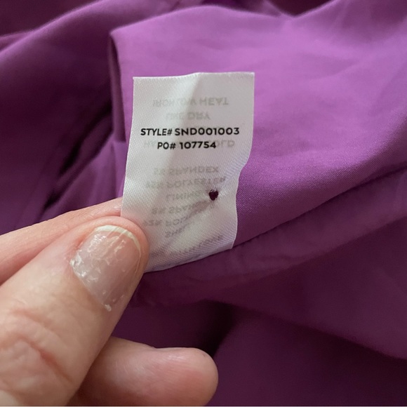 Lulus Spaghetti Strap Dress Satin Magenta Size Large Style #SND001003 - Picture 10 of 11